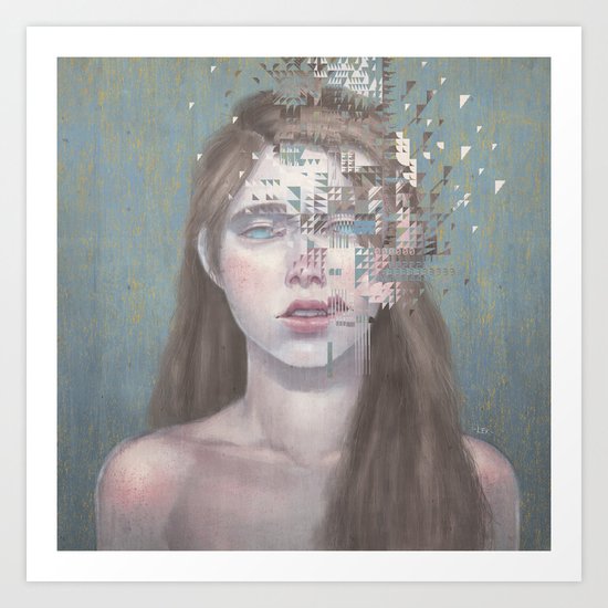 Glitch Art Print