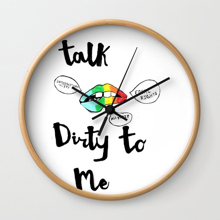 Talk Dirty Wall Clock