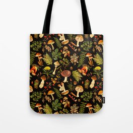 Vintage & Shabby Chic - Autumn Harvest Black Tote Bag