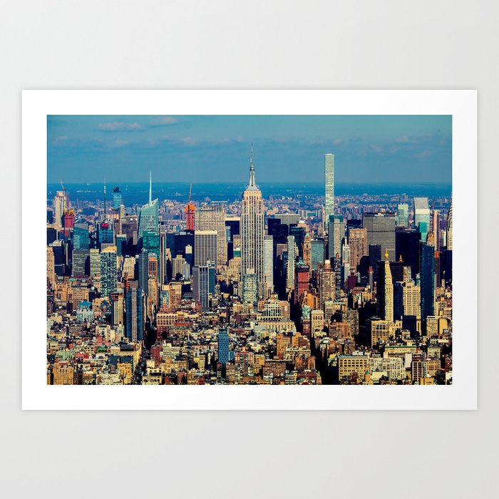 NYC Cityscape (Color) Art Print