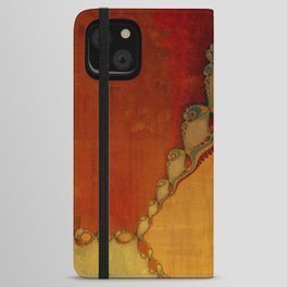 Southwestern Sunset 2 -copper ochre sienna olive gold iPhone Wallet Case