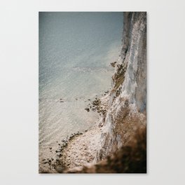 Shore of the White Cliffs of Dover Canvas Print
