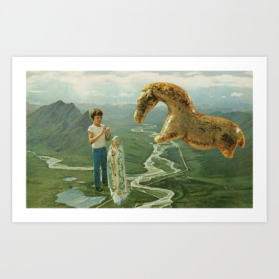 the virgin Art Print