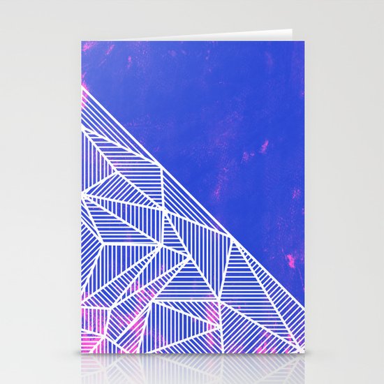 B Rays Geo Punk Stationery Cards