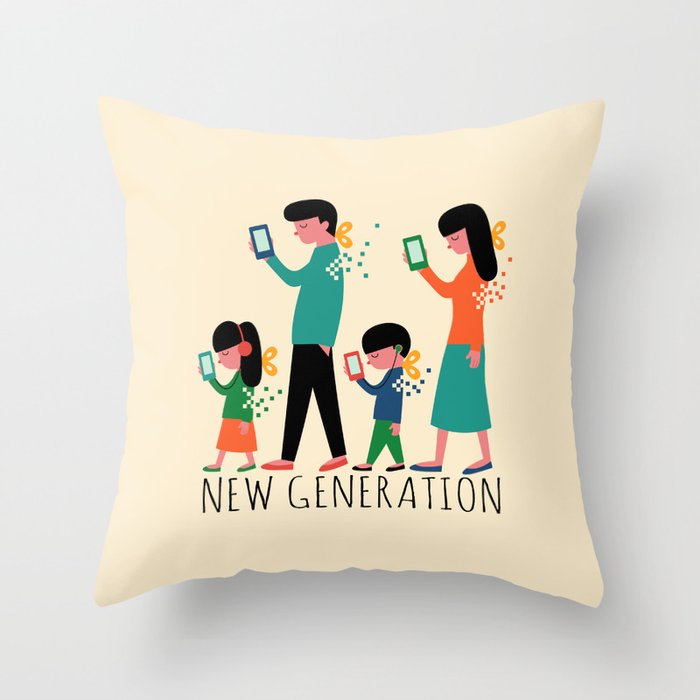 New Generation Throw Pillow