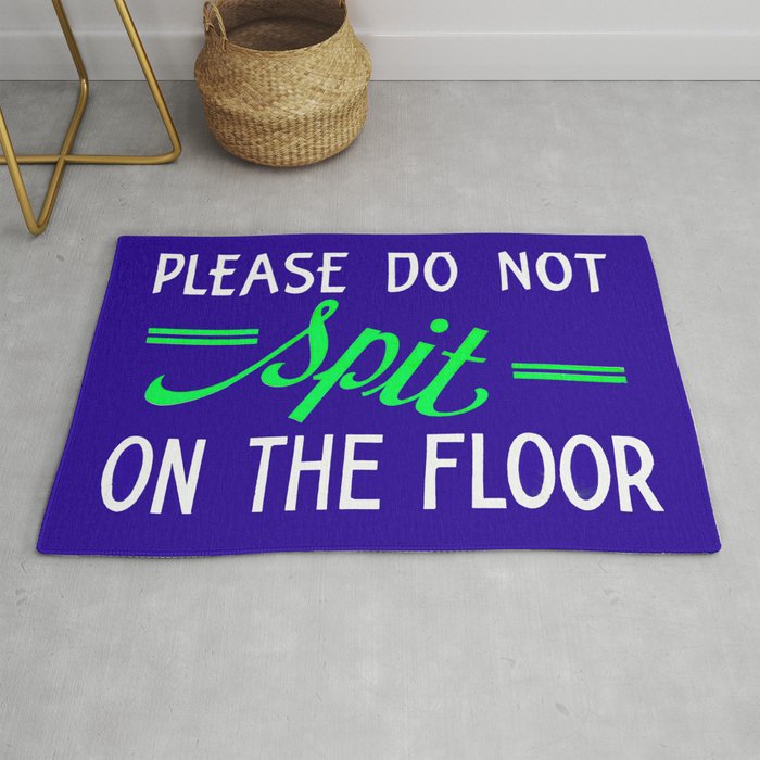 Vintage Hand Painted Sign Don T Spit On The Floor Hand Made
