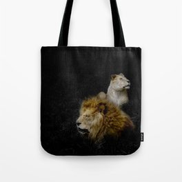 Pride - Lioness and Lion Couple Goals Tote Bag