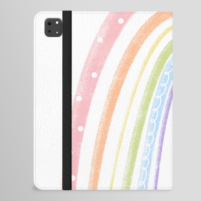 pastel chalk rainbow iPad Folio Case