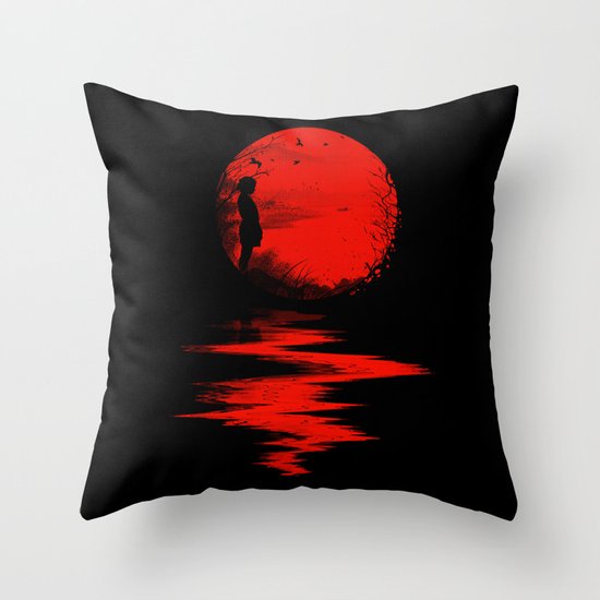 The Land of the Rising Sun Throw Pillow
