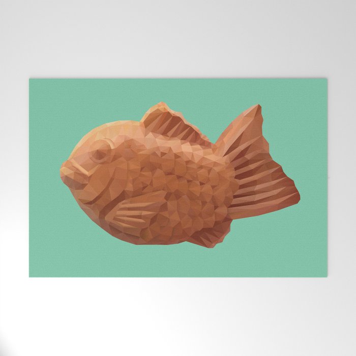 Taiyaki polygon art Welcome Mat