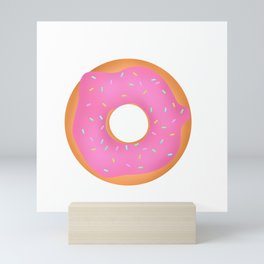 Raspberry Donuts Mini Art Print
