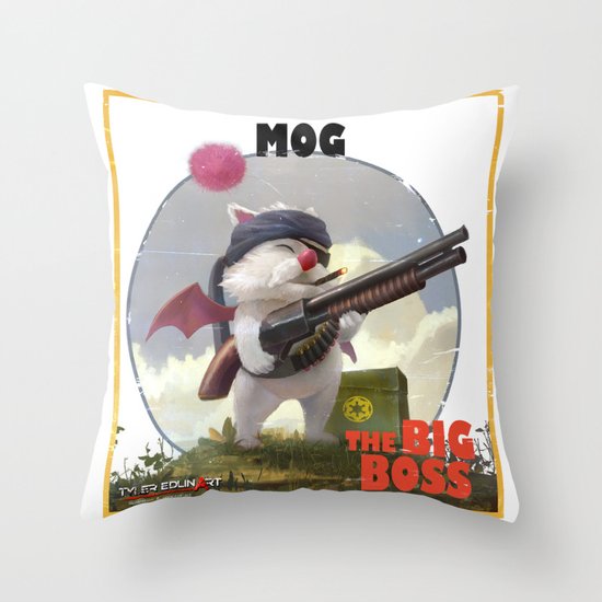 Retro Big Boss Promo Throw Pillow