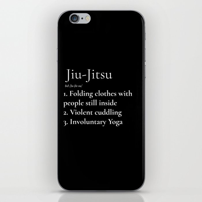 Jiu-Jitsu Definition Black iPhone Skin