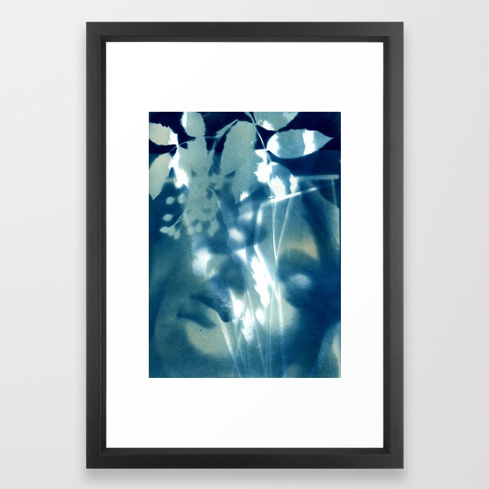 Fragments Of The Past 13 Art Print Collage Blue Print Wall