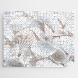 White Sea Shells by the Ocean Jigsaw Puzzle