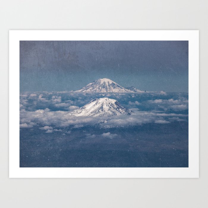 Mount Adams Mt Rainier - PNW Mountains Art Print by Nature Magick ...