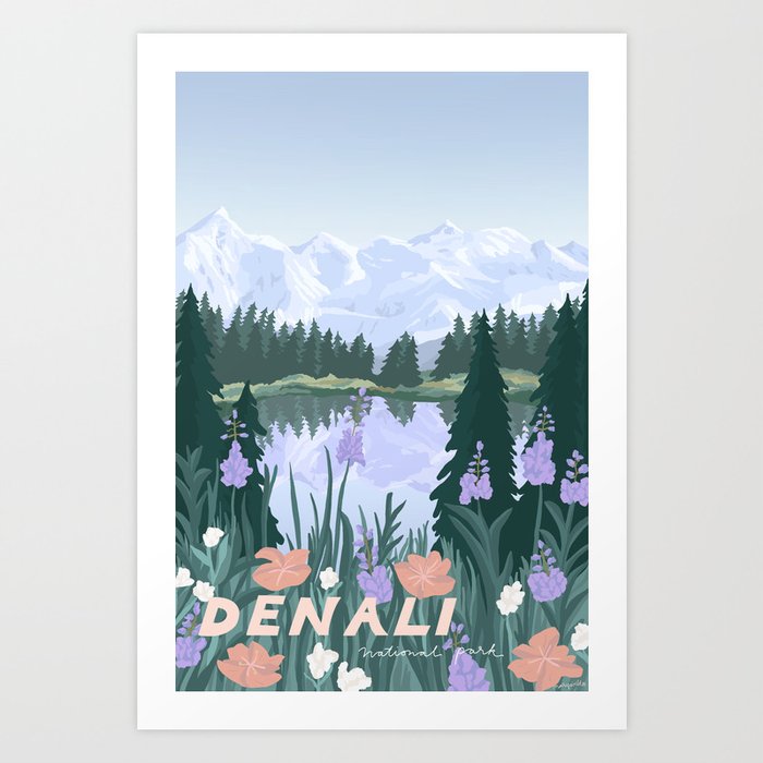 Denali National Park Art Print