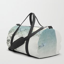 Full Moon and Autumn Flowers By the Stream Duffle Bag