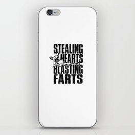 Stealing hearts and blasting farts - doggy iPhone Skin