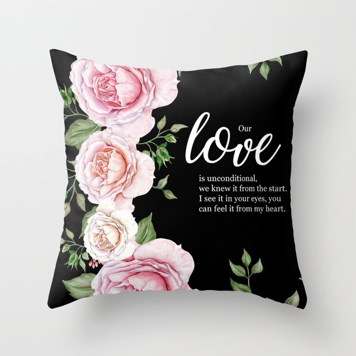 Our love Throw Pillow