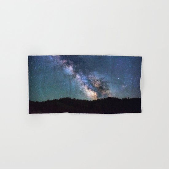 milky way night sky Hand & Bath Towel