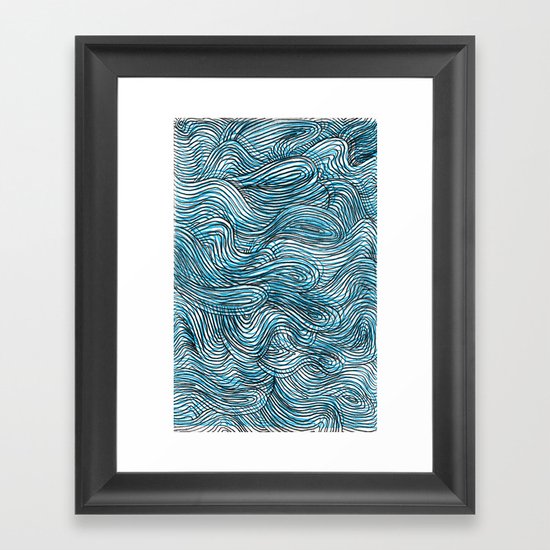 High tide Framed Art Print
