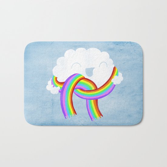 Mr clouds new scarf Bath Mat