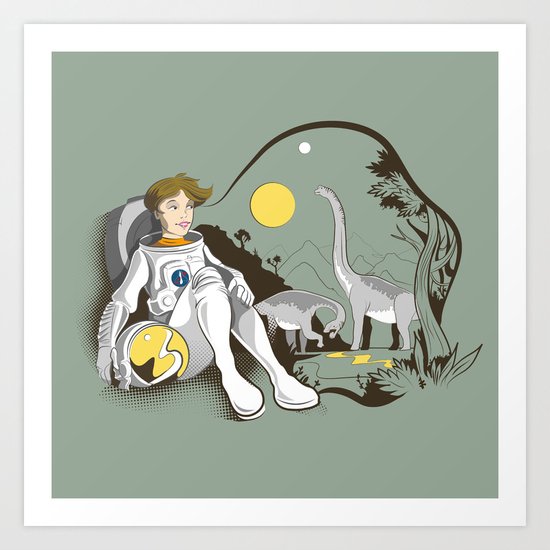 The Time Traveler Art Print