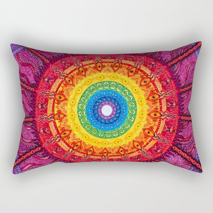 Eye of the Chakra Storm Rectangular Pillow