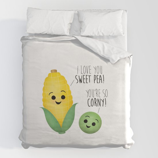 Corny Duvet Cover, Sweet Pea Duvet Set