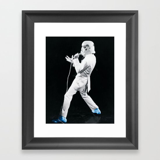 Blue Suede Trooper _ elvis and star wars Framed Art Print