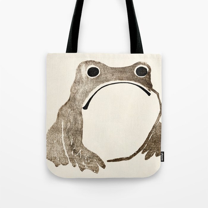Unimpressed Frog Meika Gafu by Matsumoto Hoji 1814 - Frog Tote Bag