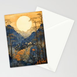 Sunrise Over A Valley Stationery Cards