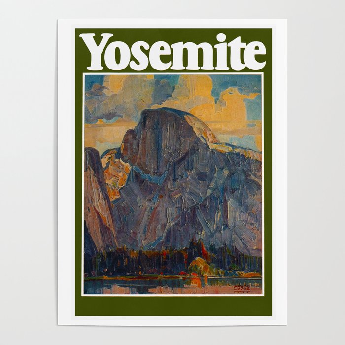 Vintage Yosemite National Park Poster