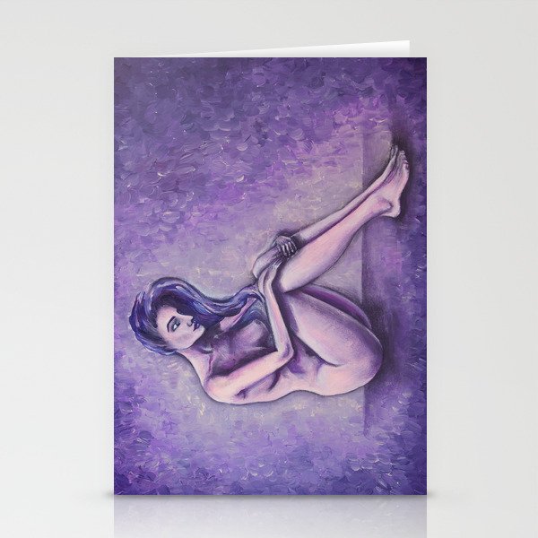 Purple Touch / Nude Woman Series Stationery Cards