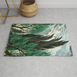 Wind in the Tree Tops - Christopher Richard W Nevinson  Area & Throw Rug
