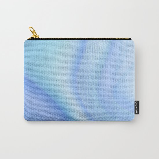 Soft Blue Wave Carry-All Pouch