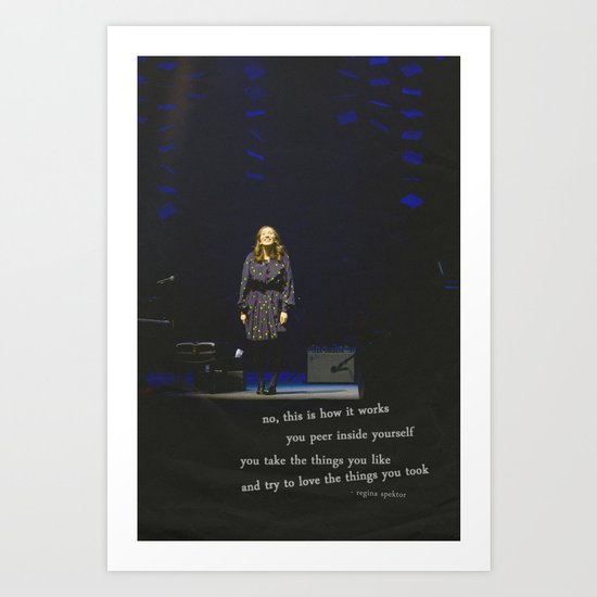 regina spektor live in toronto - on the radio Art Print