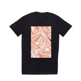 Abstract Pink Fluid T Shirt
