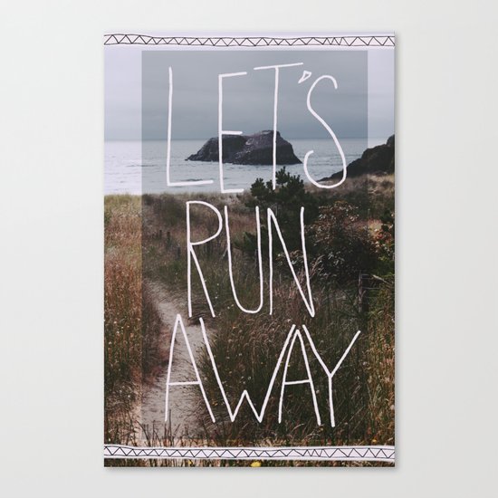 Let's Run Away: Cannon Beach, Oregon Canvas Print