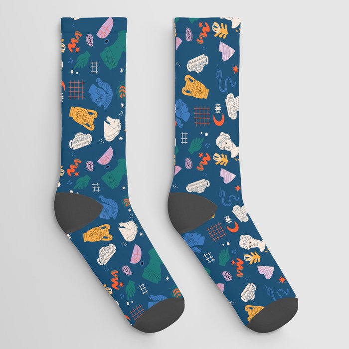 roman cool pattern Socks