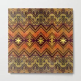 Tribal  Ethnic Boho Pattern Metal Print | Artisticethnic, Aboriginal, Abstractetnic, Tribal, African, Boho, Aztec, Pattern, Tribalpattern, Bohemian 