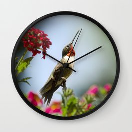 Hummingbird Guardian Wall Clock