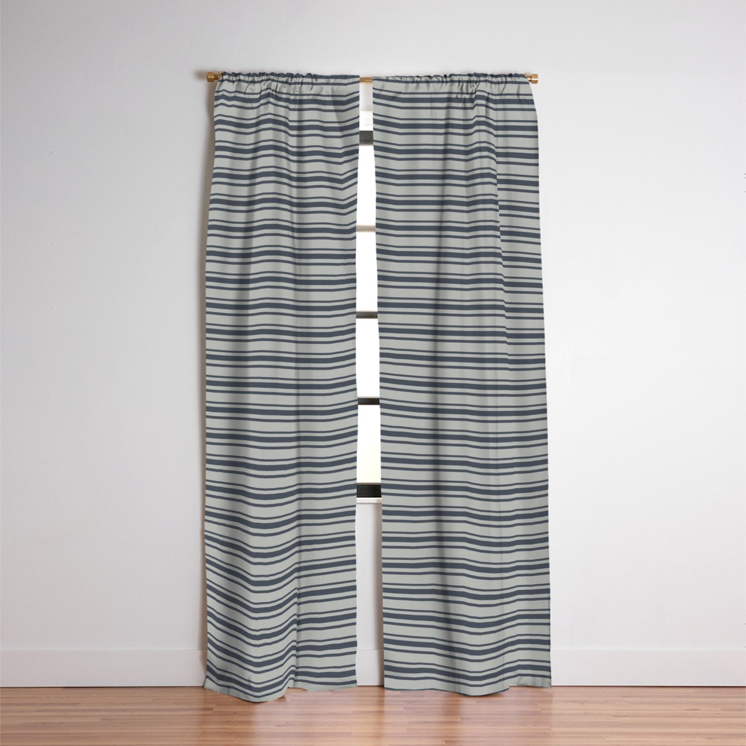 Benjamin Moore Hale Navy Blue Gray Triple Horizontal Stripes On