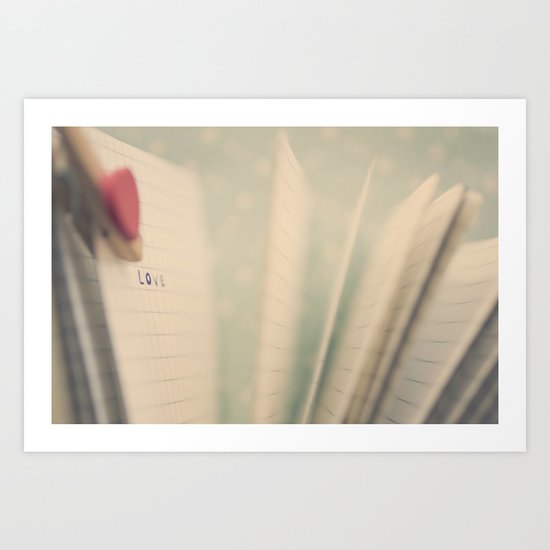 p.s i love you Art Print