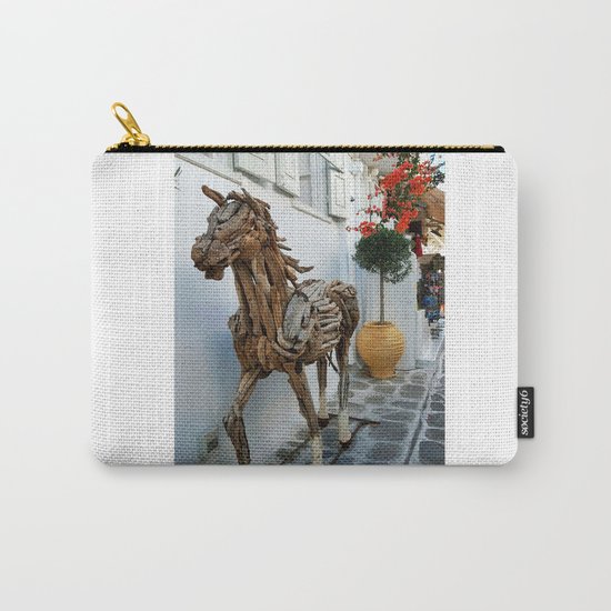 Wood horse Carry-All Pouch