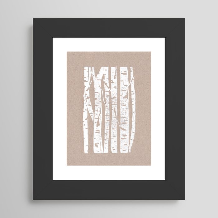 Woodcut Birches Art Print by Bianca Green | Society6