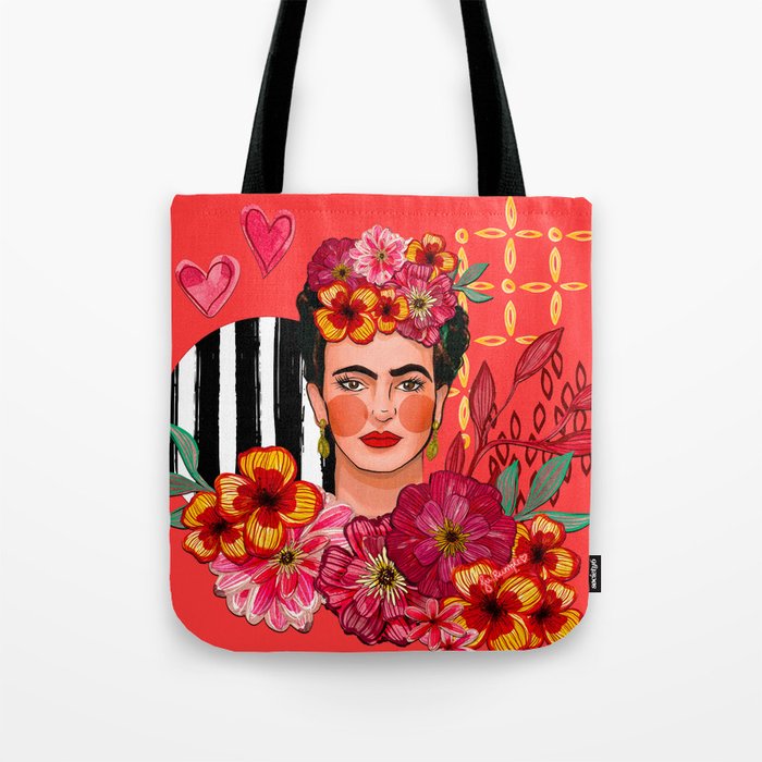 Frida Bouquet Tote Bag