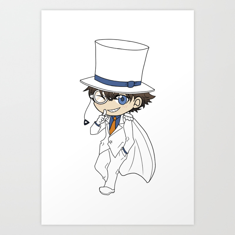 Kaito Kid Chibi Art Print By Atelierruby Society6 Yea this one was kinda random i never even planned to draw kaito when i started on this. kaito kid chibi art print by atelierruby
