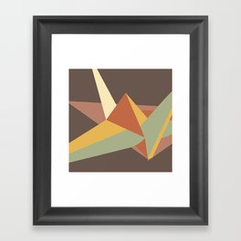 Abstract Crane Framed Art Print